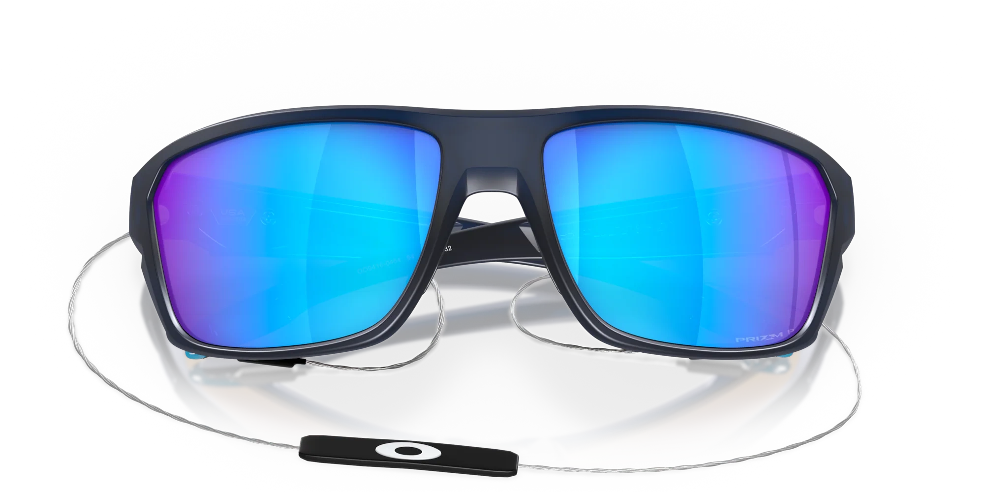 Oakley Okulary przeciwsłoneczne SPLIT SHOT Matte Translucent Blue/Prizm Sapphire Polarized OO9416-04