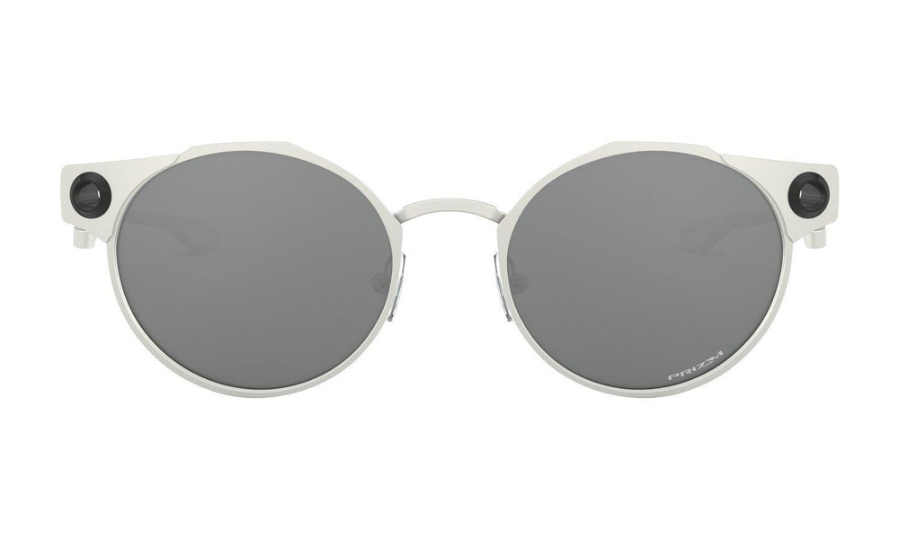 Oakley Okulary przeciwsłoneczne DEADBOLT Satin Chrome/Prizm Black OO6046-01