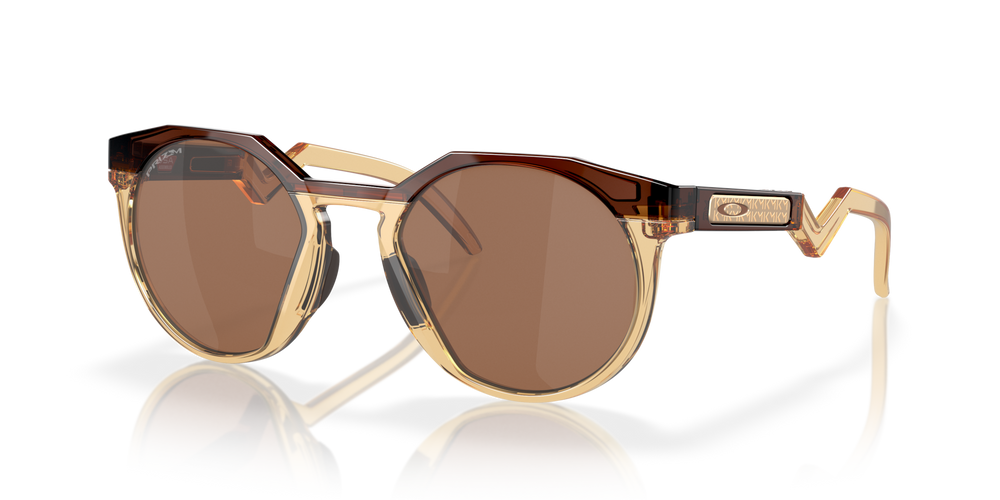 Oakley Sunglasses Kylian Mbappé Signature Series HSTN Dark Amber Light Curry/Prizm Tungsten OO9242-07