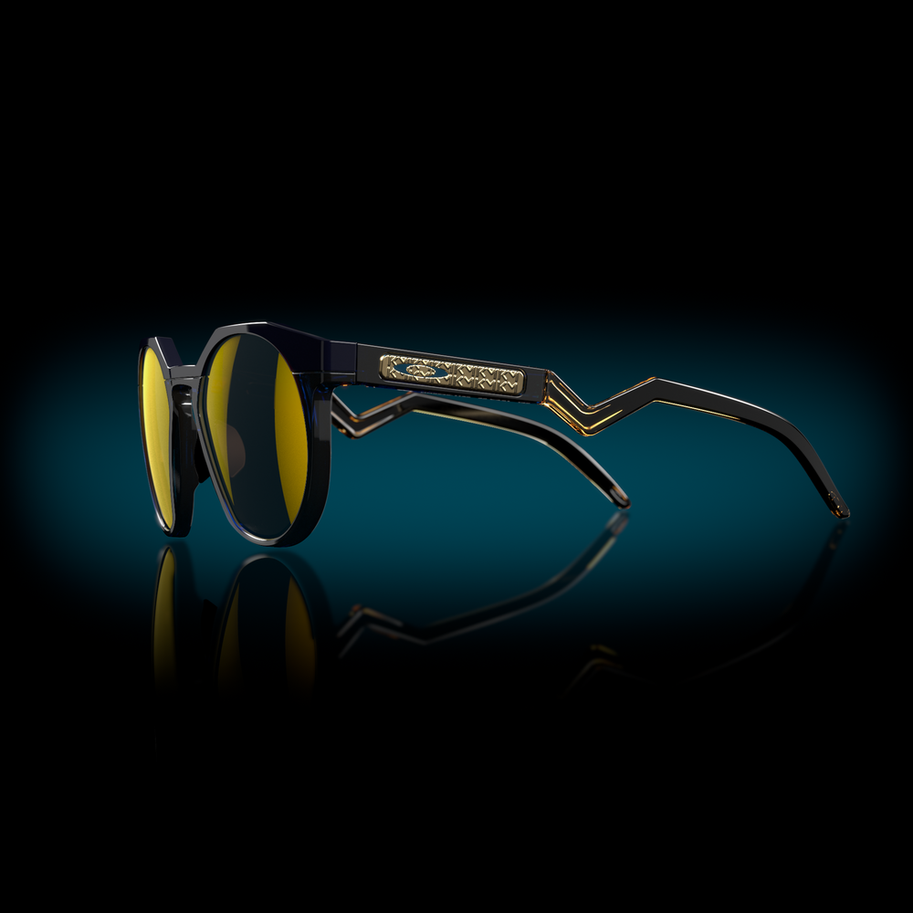 Oakley Okulary przeciwsłoneczne HSTN Kylian Mbappé Signature Navy Transparent Blue / Prizm 24k Polarized OO9242-11
