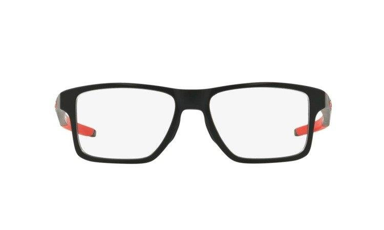 OAKLEY Okulary korekcyjne CHAMFER SQUARED Satin Black Red OX8143-05