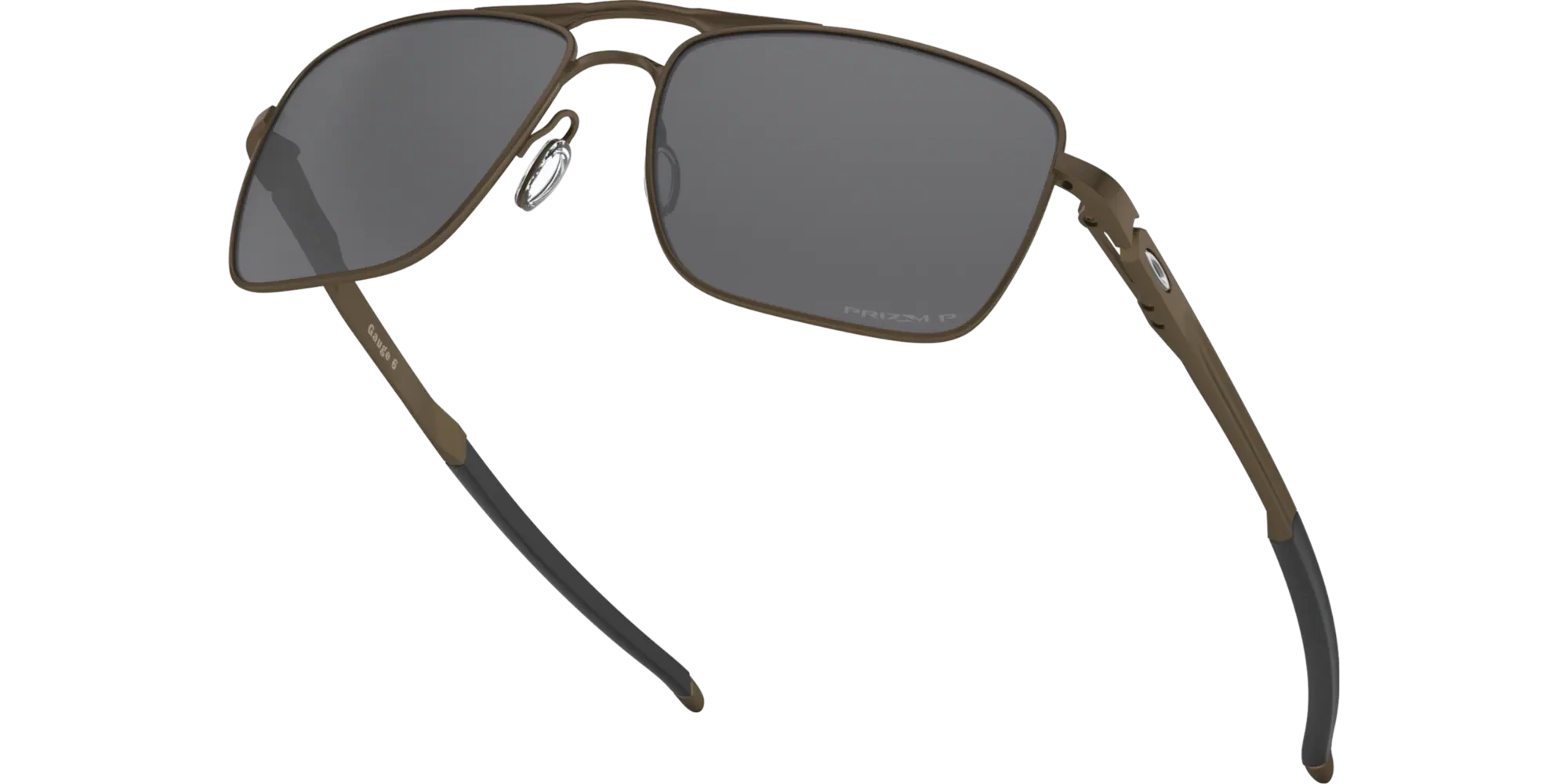 Oakley Okulary przeciwsłoneczne GAUGE 6 Pewter/Prizm Black Polarized OO6038-06