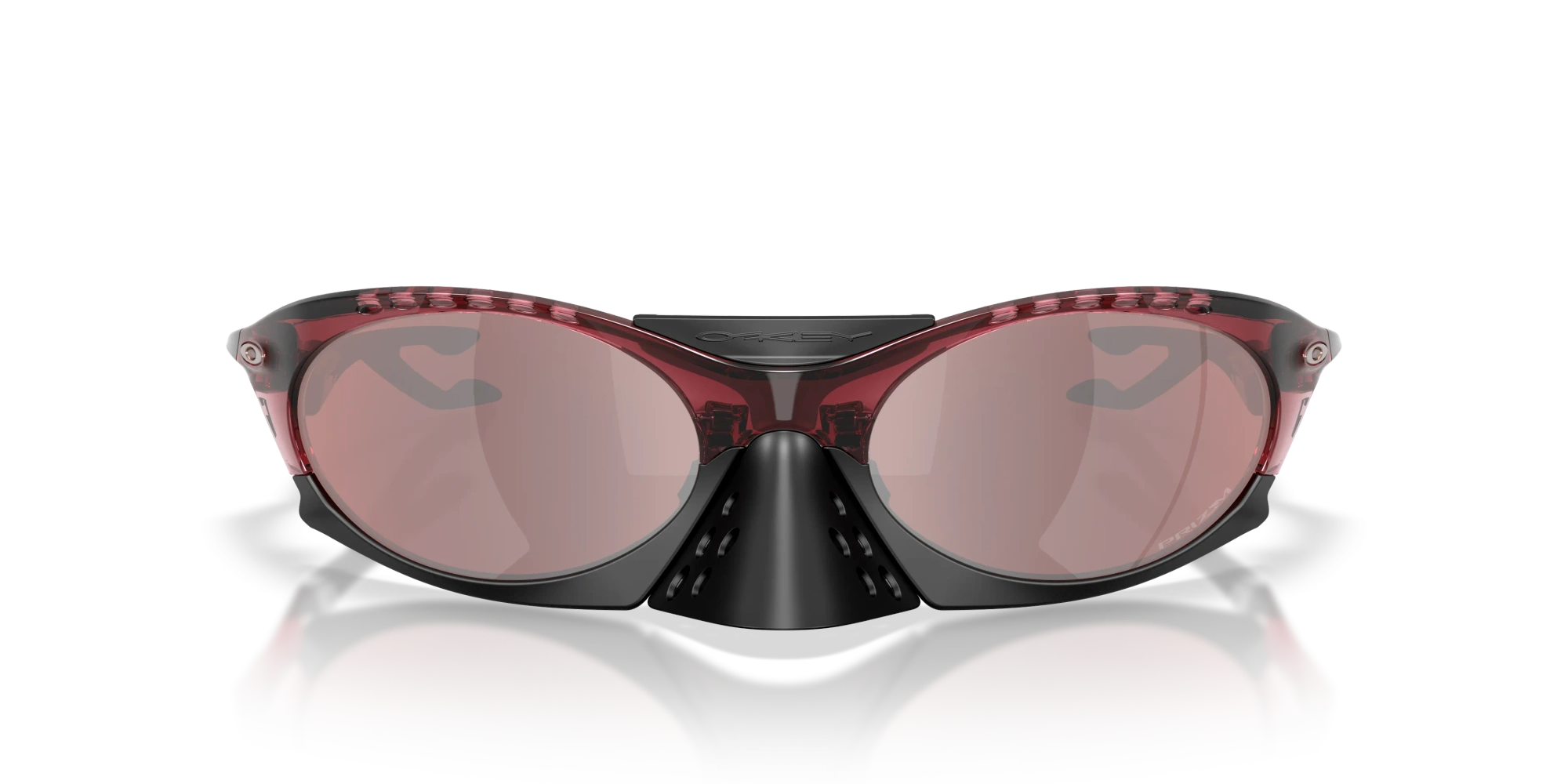 Oakley Okulary przeciwsłoneczne PLANTARIS Transparent Iron Red/Prizm Snow Black Iridium OO9437-16