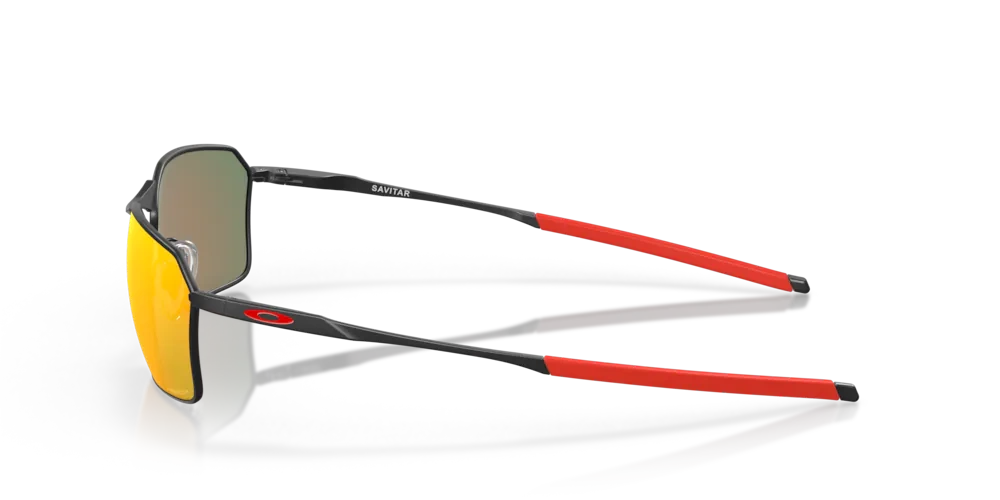 Oakley Okulary przeciwsłoneczne SAVITAR Satin Black, Prizm Ruby OO6047-09
