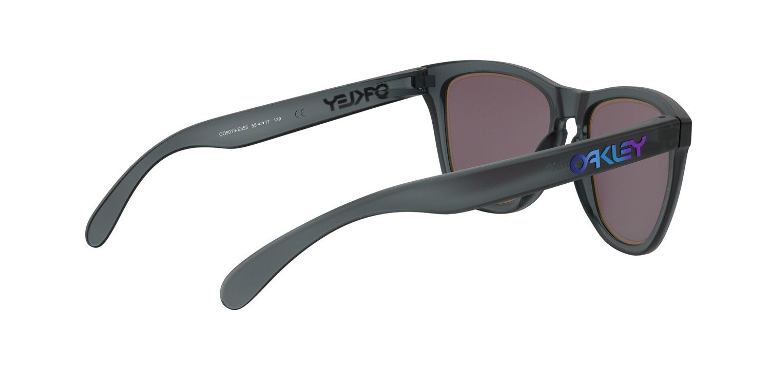 Oakley Okulary przeciwsłoneczne FROGSKINS Matte Crystal Black/Prizm Grey Sapphire Alt Iridiu OO9013-E3