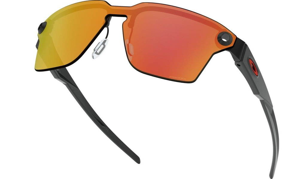 Oakley Okulary przeciwsłoneczne LUGPLATE Polished Black/Prizm Ruby OO4139-04