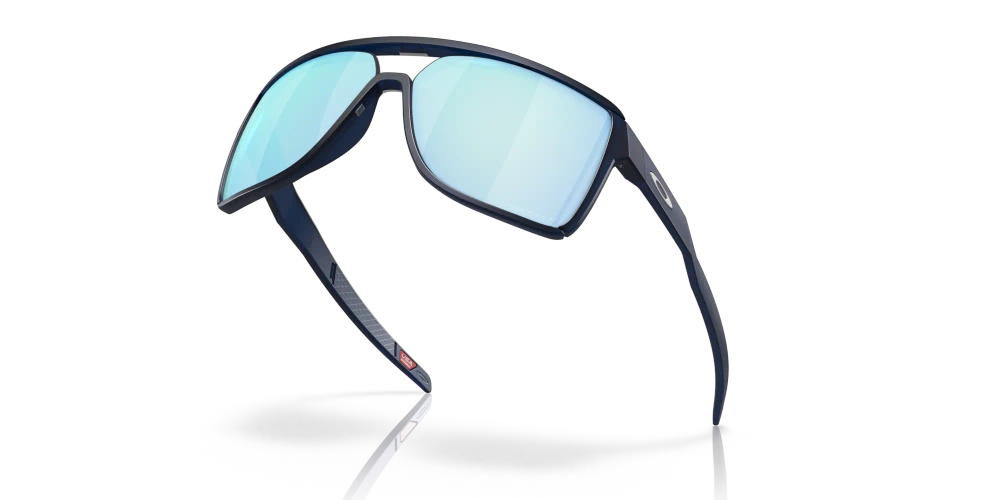 Oakley Okulary przeciwsłoneczne Castel Matte Translucent Blue, Prizm Deep Water Polarized OO9147-06