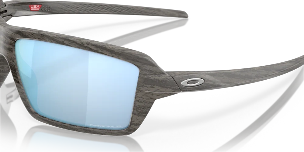 Oakley Okulary przeciwsłoneczne CABLES Woodgrain, Prizm Deep Water Polarized OO9129-06