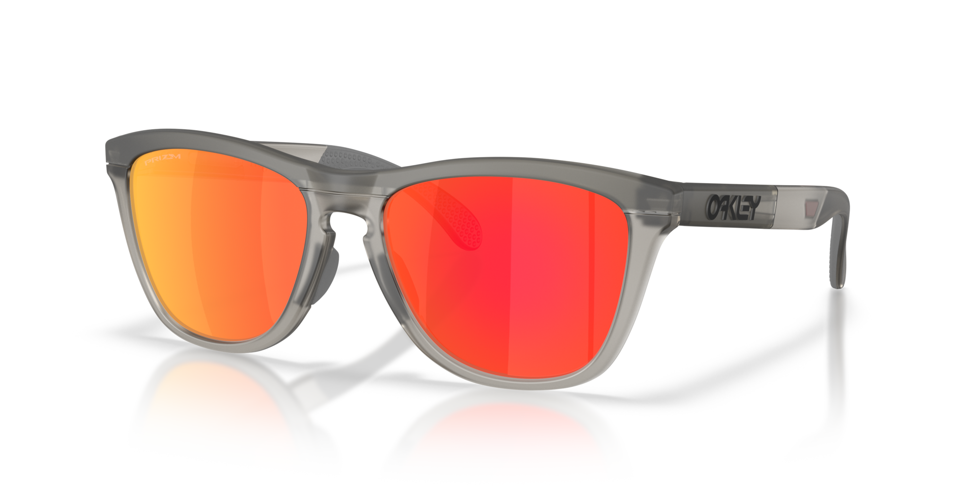 Oakley Okulary przeciwsłoneczne Frogskins Range XL Matte Grey Smoke/Grey Ink / Prizm Ruby OO9503-01