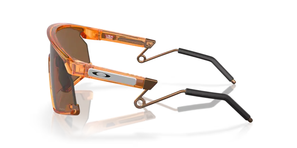 Oakley Okulary przeciwsłoneczne BXTR METAL Coalesce Collection Transparent Ginger / Prizm Bronze OO9237-10
