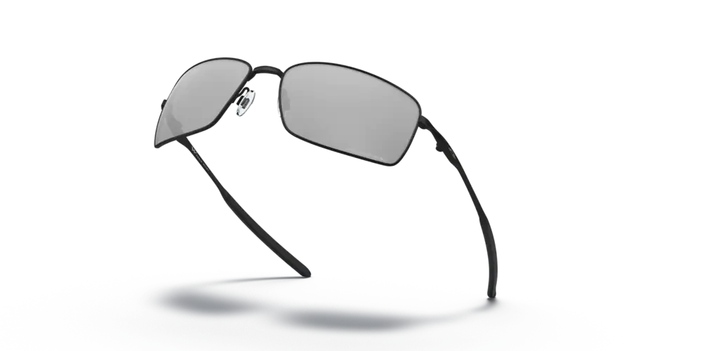 Oakley Sunglasses  SQUARE WIRE Matte Black/Black Iridium Polarized OO4075-05