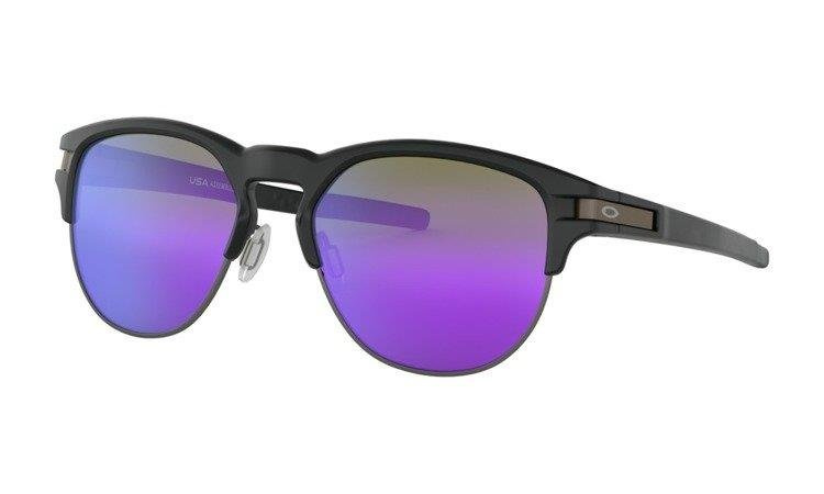 Oakley Okulary przeciwsłoneczne LATCH KEY M Matte Black/Violet Iridium OO9394-02