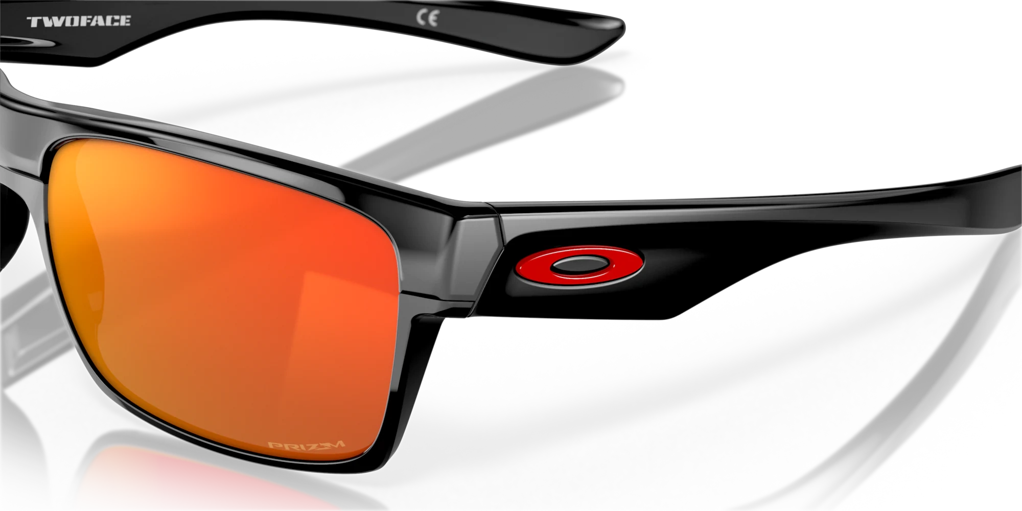 Oakley Sunglasses TWOFACE Polished Black/Prizm Ruby OO9189-47