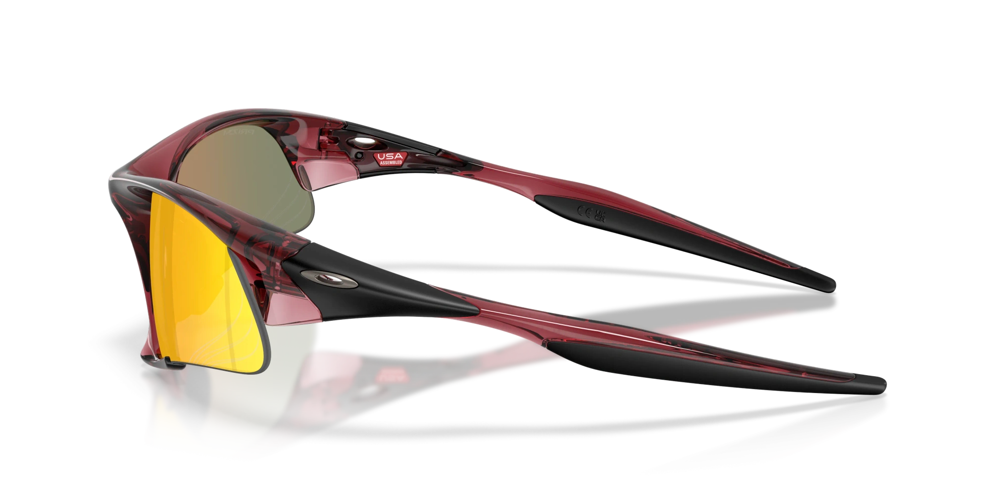 Oakley Okulary przeciwsłoneczne SUTURE JACKET Basecamp Collection Transparent Iron Red/Prizm Ruby OO9532-12
