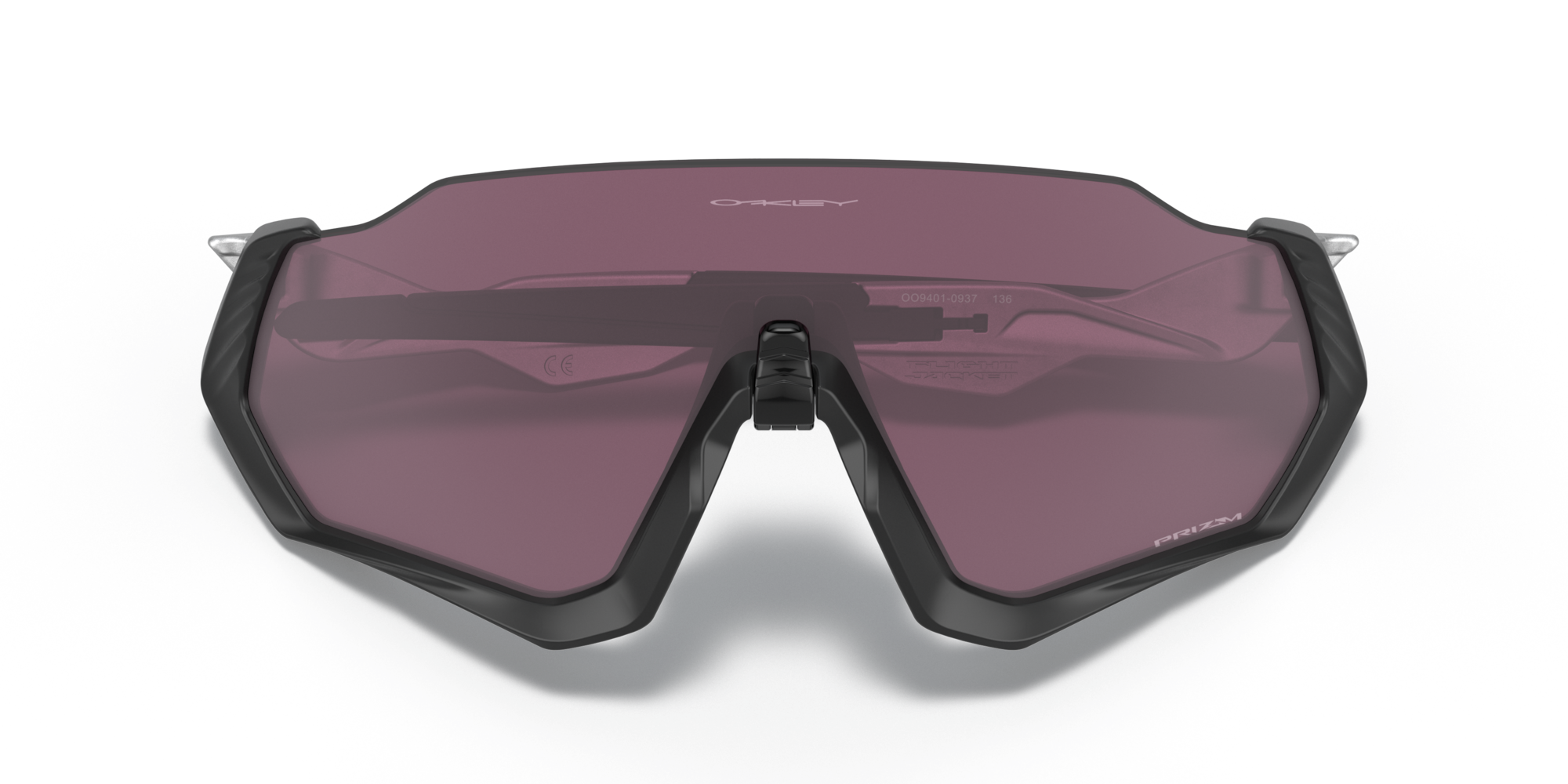 Oakley Okulary przeciwsłoneczne FLIGHT JACKET Matte Black/Prizm Road Black OO9401-09