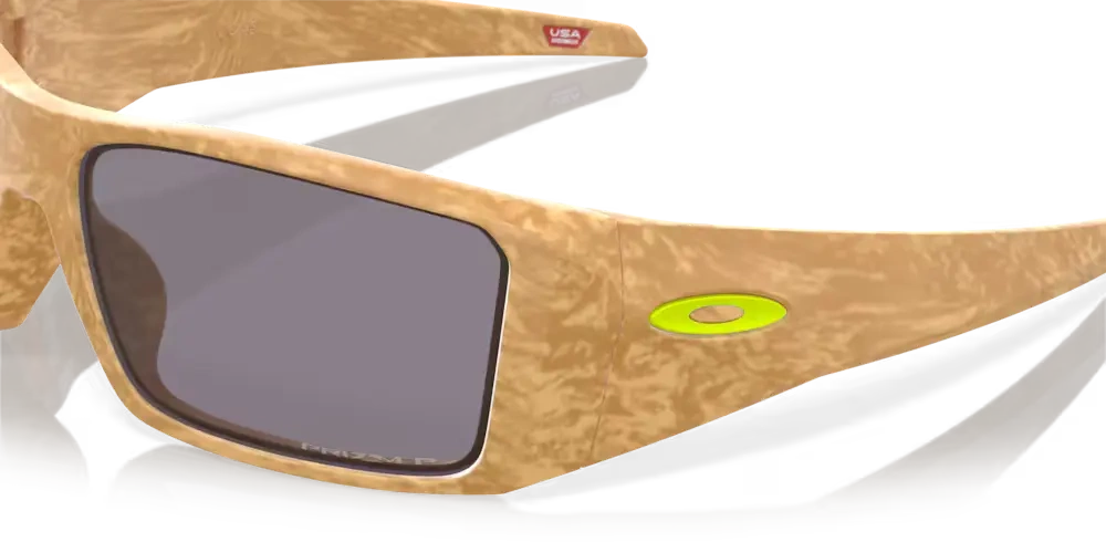 Oakley Okulary przeciwsłoneczne HELIOSTAT  Coalesce Collection Matte Stone Desert Tan / Prizm Grey Polarized OO9231-17