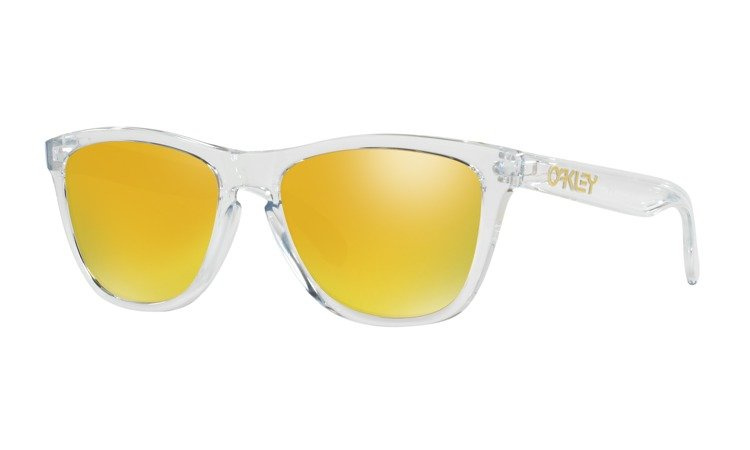OAKLEY Sunglasses FROGSKINS Polished Clear / 24K Iridium OO9013-A4