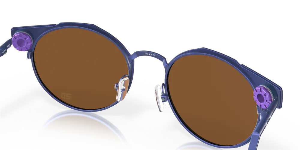 Oakley Okulary przeciwsłoneczne DEADBOLT Fabio Quartararo Collection Matte Navy, Prizm Violet OO6046-10