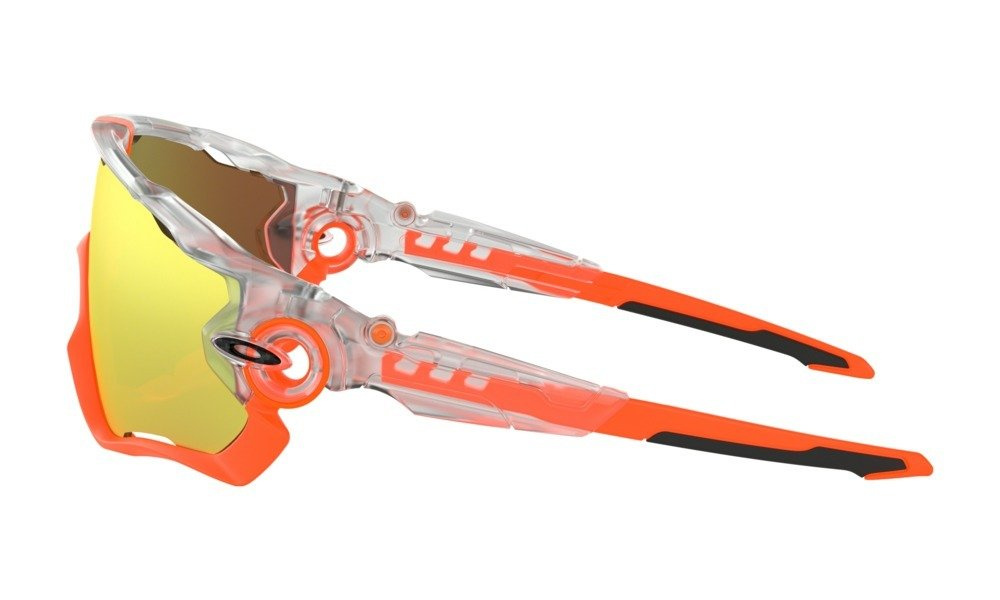 Oakley Okulary przeciwsłoneczne JAWBREAKER Matte Clear/Fire Iridium OO9290-37