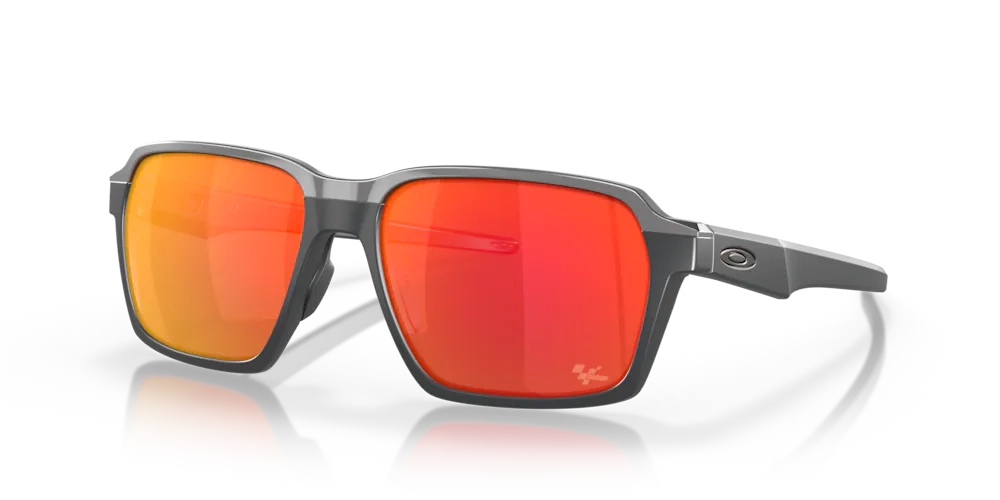 Oakley Okulary przeciwsłoneczne PARLAY MotoGP™ Collection Matte Carbon, Prizm Ruby OO4143-11