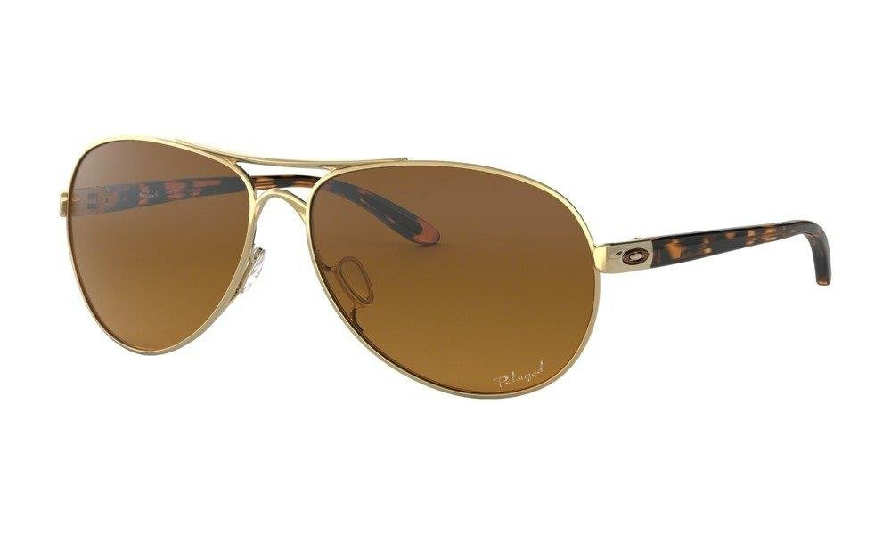 Oakley Okulary przeciwsłoneczne FEEDBACK Polished Gold/ Brown Gradient Polarized OO4079-11