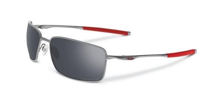 Oakley Sunglasses SQUARE WIRE Light/Black Iridium Polarized OO4075-07