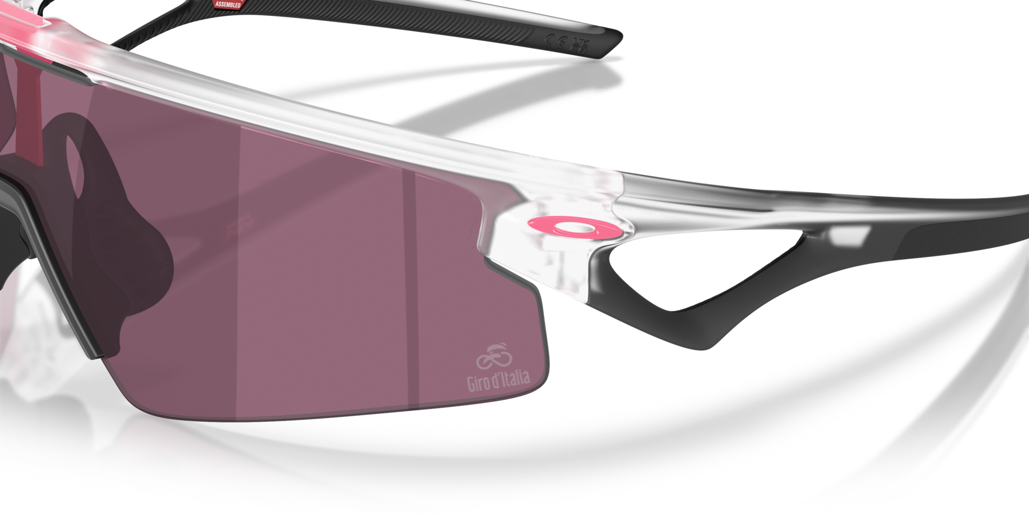 Oakley Okulary przeciwsłoneczne SPHAERA STRIKE Giro d'Italia Matte Clear / Prizm Black OO9531-10