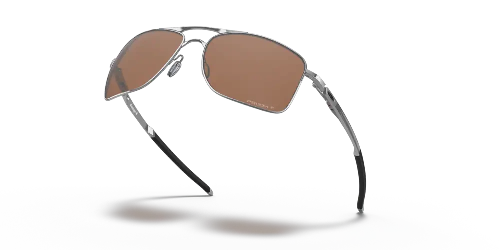Oakley Okulary przeciwsłoneczne GAUGE 8 Polished Chrome/Prizm Tungsten Polarized OO4124-09