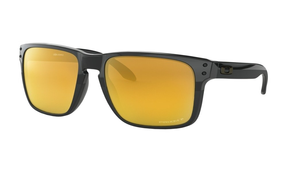 Oakley Okulary przeciwsłoneczne HOLBROOK XL Polished Black/ 24k Iridium Polarized OO9417-10