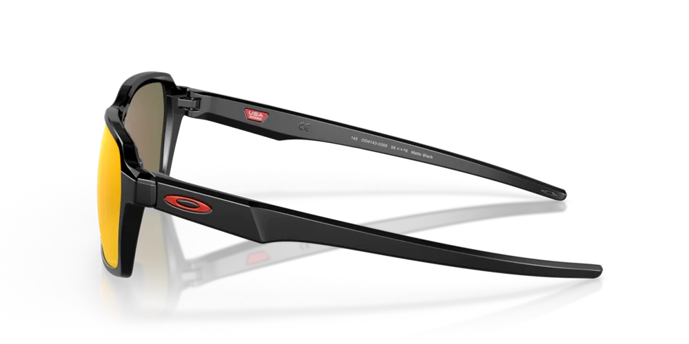 Oakley Okulary przeciwsłoneczne PARLAY Matte Black/Prizm Ruby OO4143-03