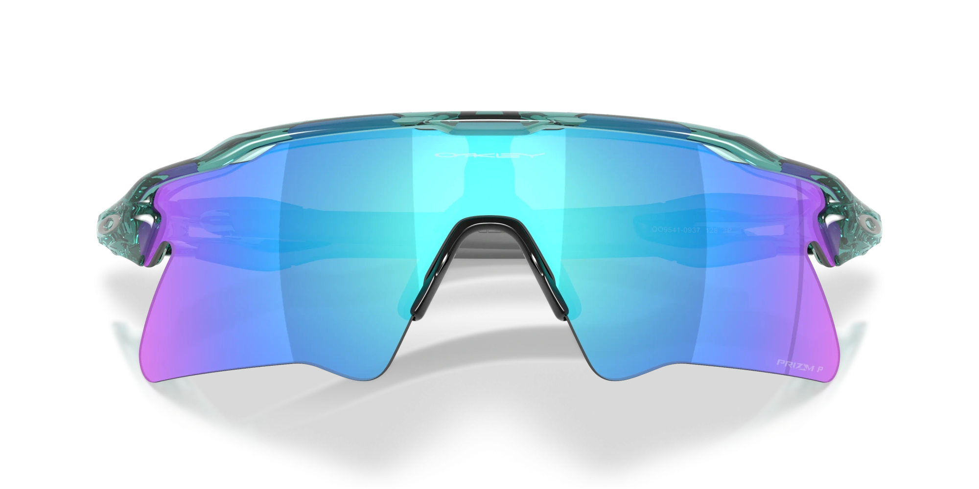 Oakley Sunglasses RADAR EV HEATER Transparent Pacific/Prizm Sapphire Polarized OO9541-09