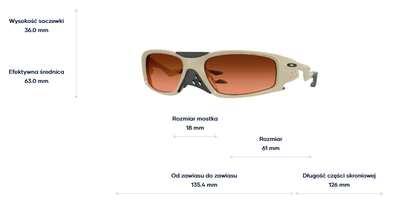 Oakley Okulary przeciwsłoneczne PLANTARIS SQ Matte Sand / Prizm Brown Gradient OO9529-03
