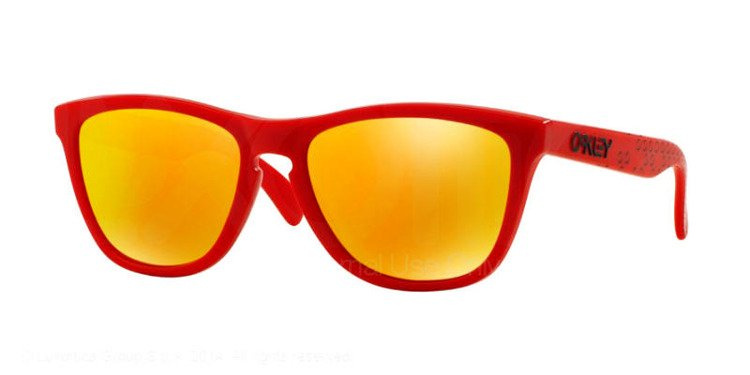 Oakley Okulary FROGSKINS B1B COLLECTION Matte Red/Fire Iridium OO9013-48