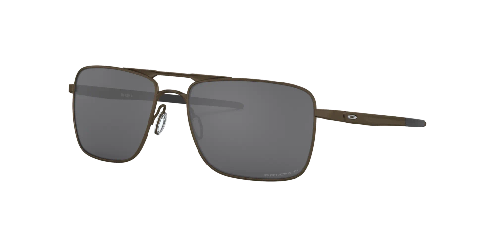 Oakley Okulary przeciwsłoneczne  GAUGE 6 Pewter/Prizm Black Polarized OO6038-06
