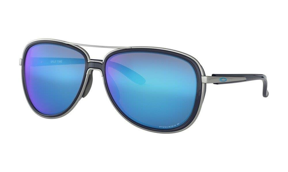 Oakley Okulary przeciwsłoneczne SPLIT TIME Navy/Prizm Sapphire Polarized OO4129-07
