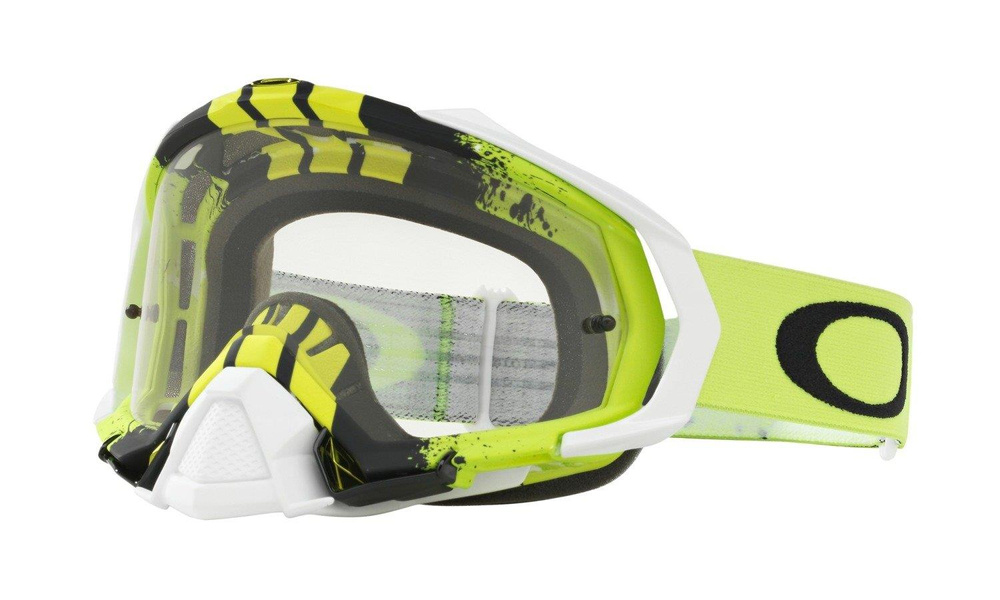 Gogle MAYHEM PRO MX/MTB Pinned Race Green Yellow/Clear OO7051-30