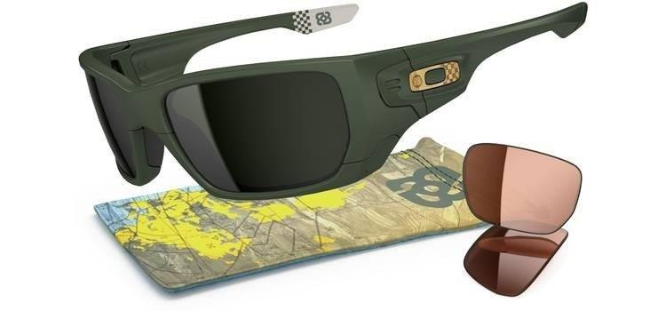 Oakley Sunglasses STYLE SWITCH BOB BURNQUIST SIGNATURE SERIES Matte Dark Green/Dark Grey & VR50 OO9194-13