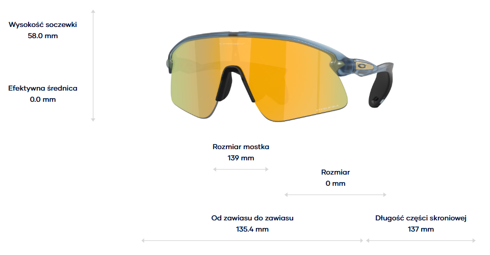 Oakley Okulary przeciwsłoneczne Stunt Devil Matte Transparent Abyss / Prizm 24k OO9517-05