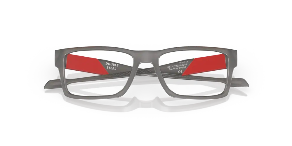 Oakley Okulary korekcyjne DOUBLE STEAL Junior Satin Grey Smoke OY8020-02