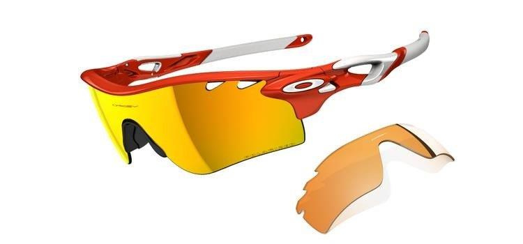 Oakley Okulary RADARLOCK PATH Blood Orange/Fire Iridium Polarized Vented & Persimmon Vented OO9181-08