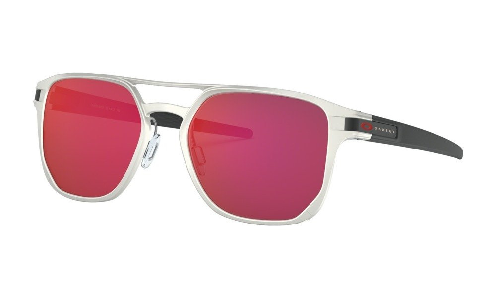 Oakley Okulary przeciwsłoneczne LATCH ALPHA Matte Silver/Torch Iridium OO4128-02