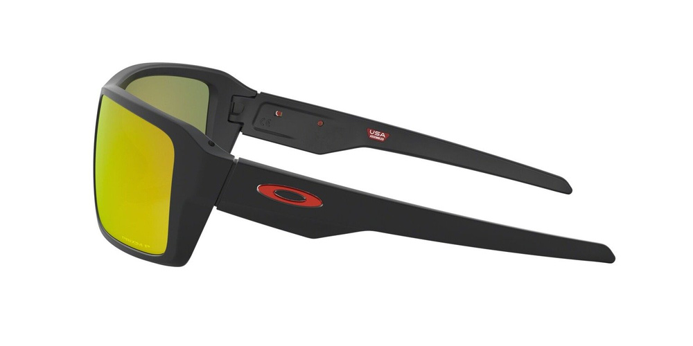 Oakley Okulary przeciwsłoneczne DOUBLE EDGE Matte Black / Prizm Ruby Polarized OO9380-05