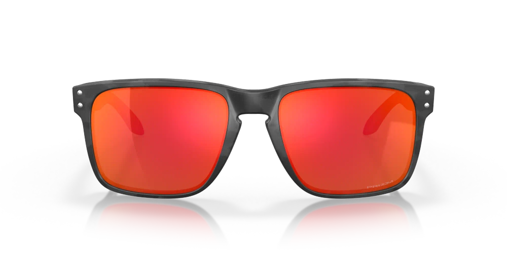 Oakley Okulary przeciwsłoneczne HOLBROOK XL Matte Black Camo, Prizm Ruby OO9417-29