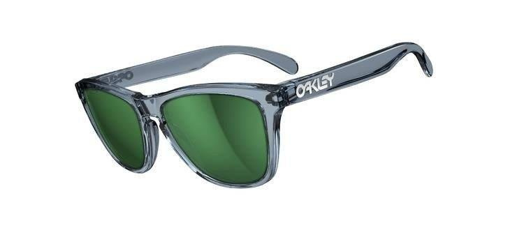 Oakley Okulary Frogskins Crystal Black/Emerald Iridium 03-291