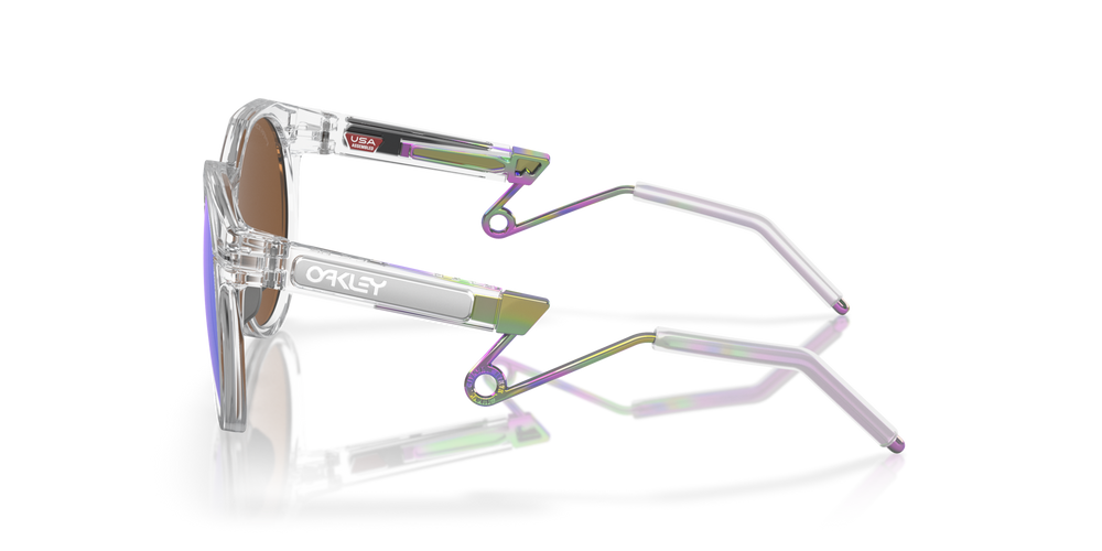 Oakley Okulary przeciwsłoneczne HSTN METAL Matte Clear / Prizm Violet OO9279-02