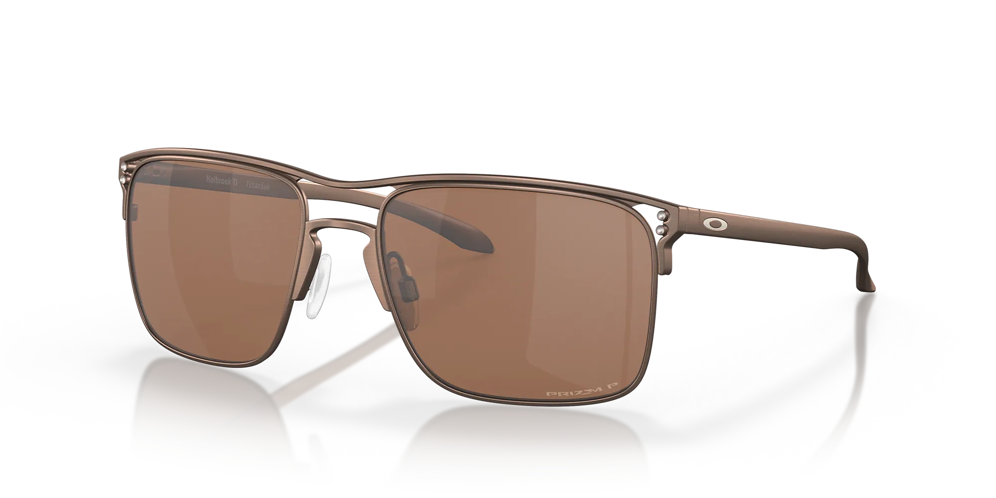 Oakley Okulary przeciwsłoneczne HOLBROOK TI Satin Toast, Prizm Tungsten Polarized OO6048-03