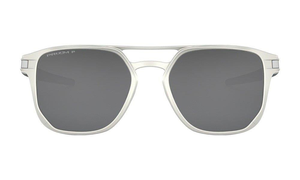 Oakley Okulary przeciwsłoneczne LATCH ALPHA Matte Silver/Prizm Black Polarized OO4128-01
