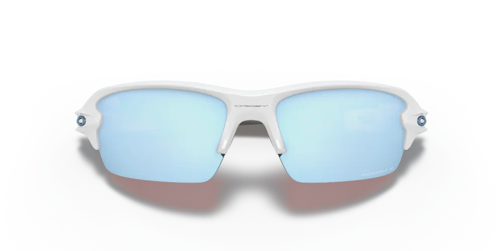 Oakley Sunglasses Junior FLAK XS Polished White/Prizm Deep H2O Polarized OJ9005-06