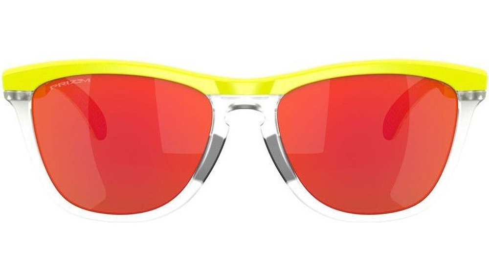 Oakley Okulary przeciwsłoneczne FROGSKINS RANGE Matte Tennis Ball Yellow / Prizm Ruby OO9284-15