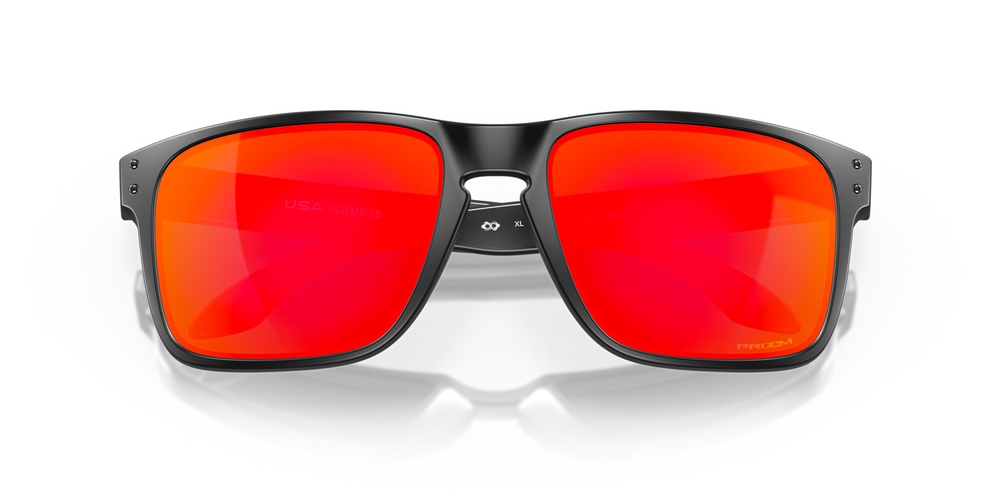Oakley Okulary przeciwsłoneczne HOLBROOK XL Matte Black / Prizm Ruby OO9417-04